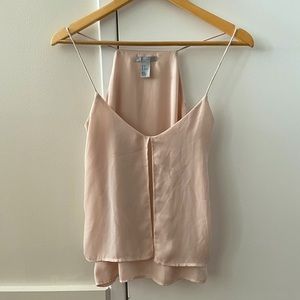 H&M Blush Pink Chiffon Top